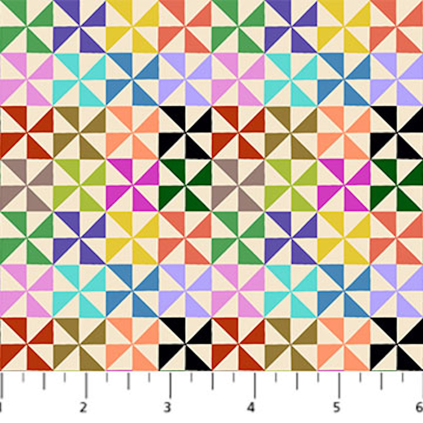 Piecework- Classic Pinwheel: Sold by the 1/2 yard