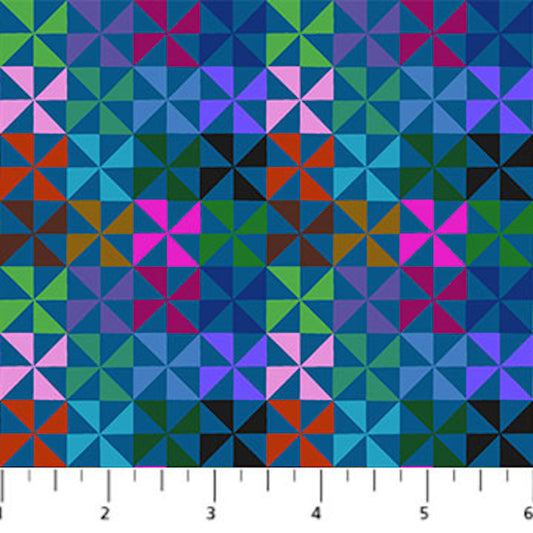 Piecework- Swish Pinwheel: Sold by the 1/2 yard