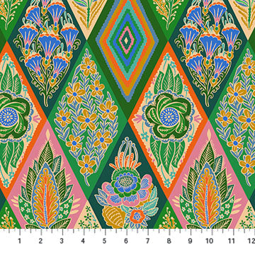 Shooting Star- Jade Socialite: Sold by the 1/2 yard