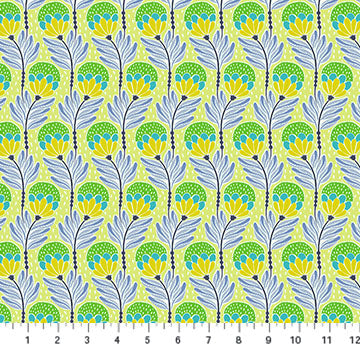 Shooting Star- Meadow Bouncy Blooms: Sold by the 1/2 yard