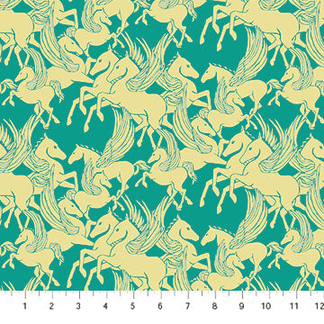 Shooting Star- Turquoise Mythology: Sold by the 1/2 yard