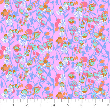 Jumpstart- Periwinkle Silene: Sold by the 1/2 yard