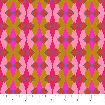 Jumpstart- Butterscotch Fractal: Sold by the 1/2 yard