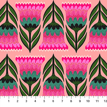 Jumpstart- Punch Celosia: Sold by the 1/2 yard