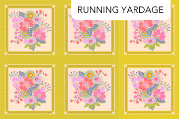 Allegory- Tart Square Dance 24" Panel: Sold by the PANEL