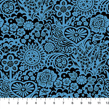 Yesterday- Blue Jeans Big Heaven: Sold by the 1/2 yard