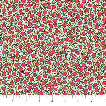 Yesterday- Sweet Poppies: Sold by the 1/2 yard