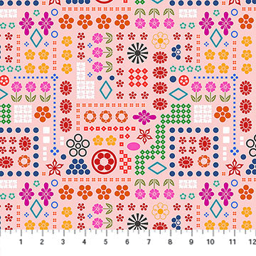 Yesterday- Blush High Score: Sold by the 1/2 yard