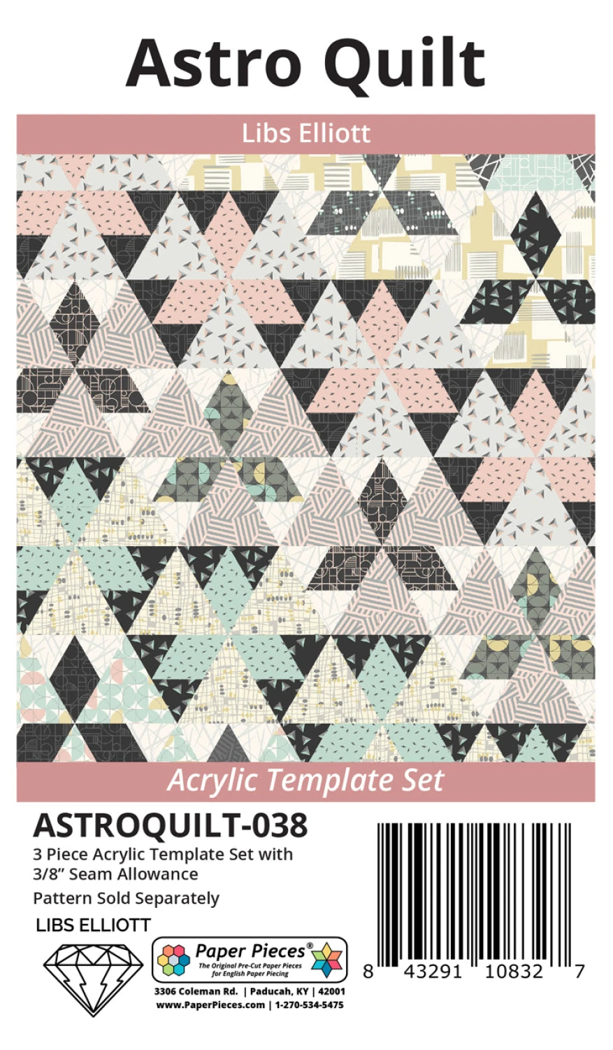 Astro Quilt Cutting Templates: 3pc