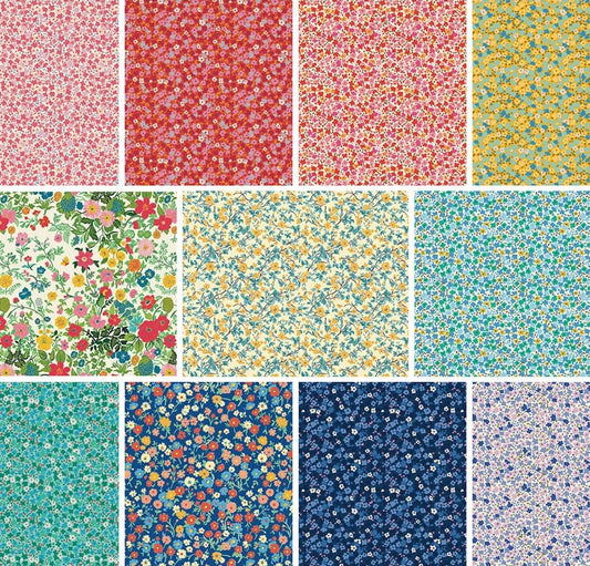 Petite Prints- Florals Fat Quarter Bundle: 12pc