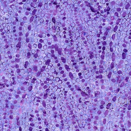 Tonga Batik- Grape Floating Dots: Sold By The 1/2 Yard