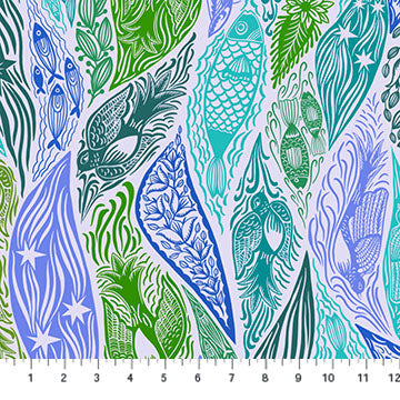 Shooting Star- Water Current 108" Wide Backing: Sold by the 1/2 yard