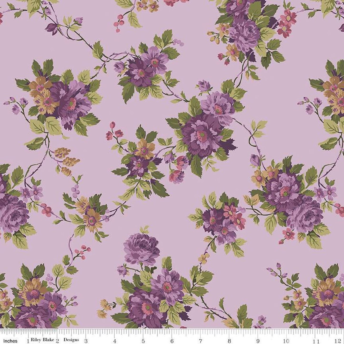 Anne of Green Gables- Main Lavender: Sold by the 1/2 Yard