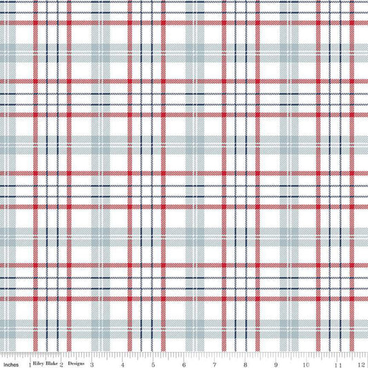 American Beauty- Storm Plaid: Sold by the 1/2 yard