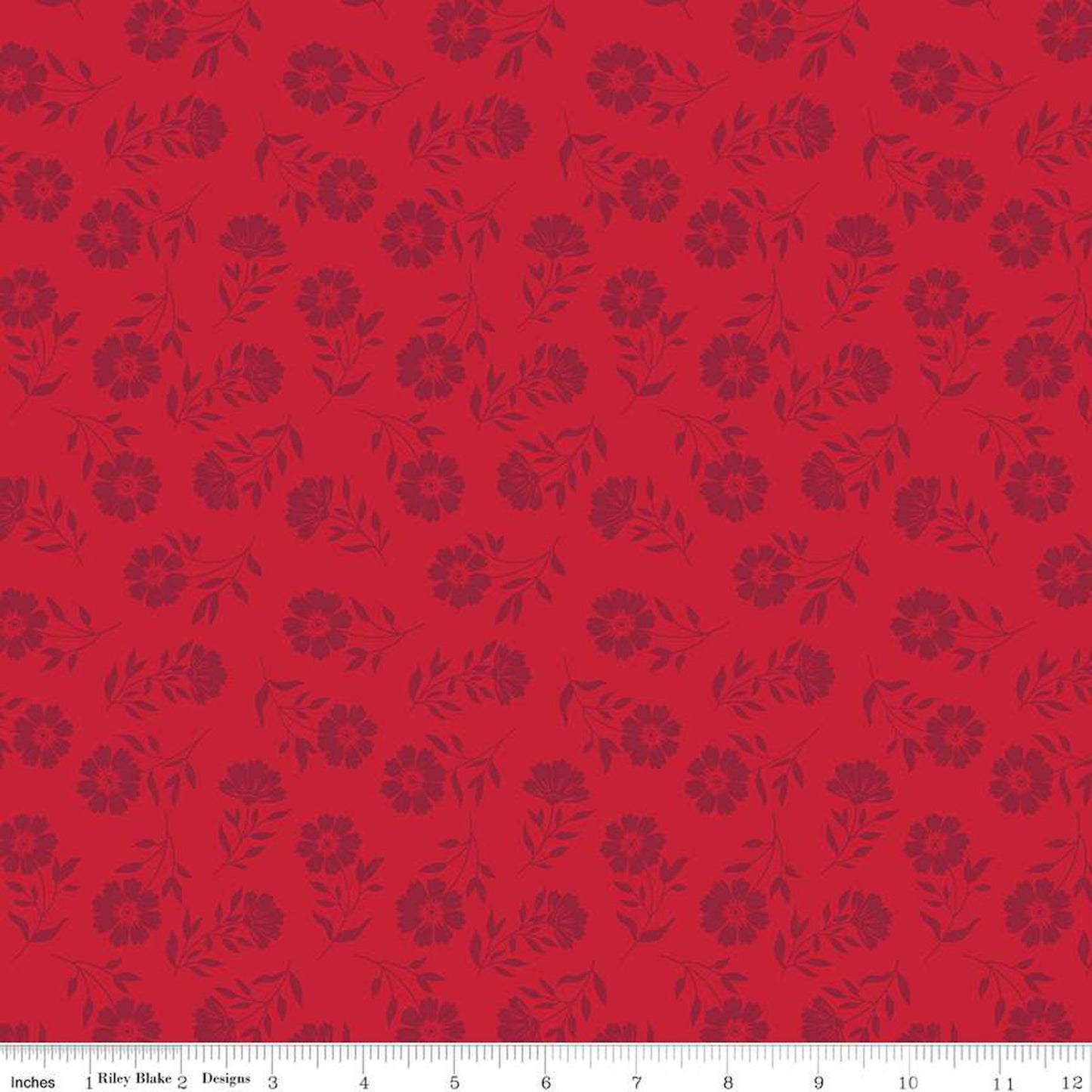 American Beauty- Tonal Red: Sold by the 1/2 yard