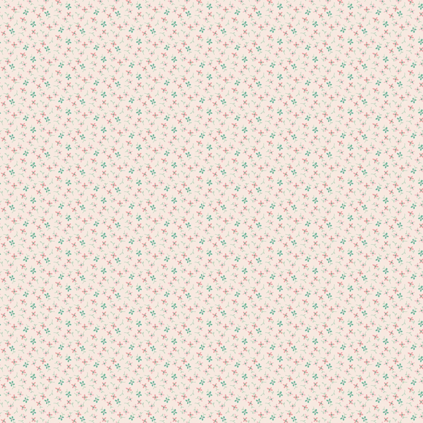 Berry & Sage- Latte Wildflowers: Sold by the 1/2 yard