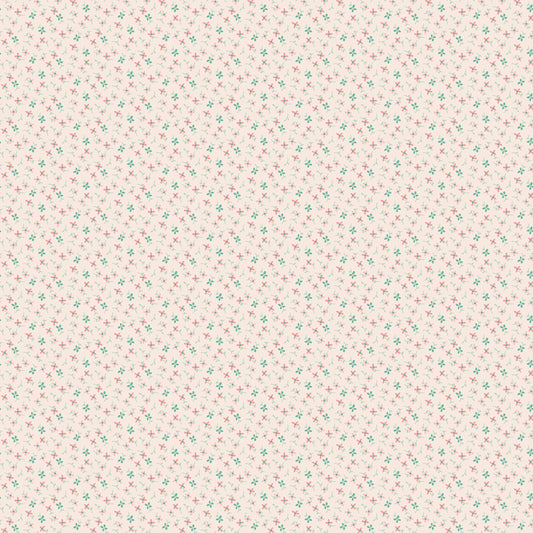 Berry & Sage- Latte Wildflowers: Sold by the 1/2 yard