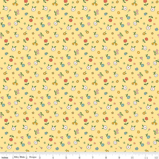 Cotton Nook- Sunshine Pretty: Sold by the 1/2 yard