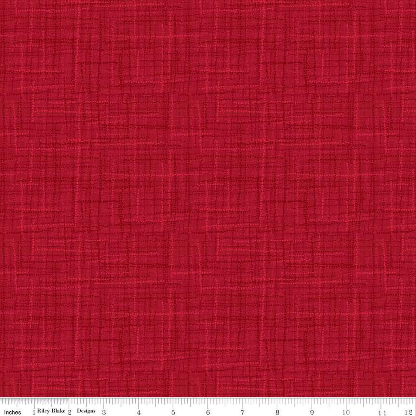 Grasscloth Cottons- Cranberry: Sold By The 1/2 Yard- Cut Continuously