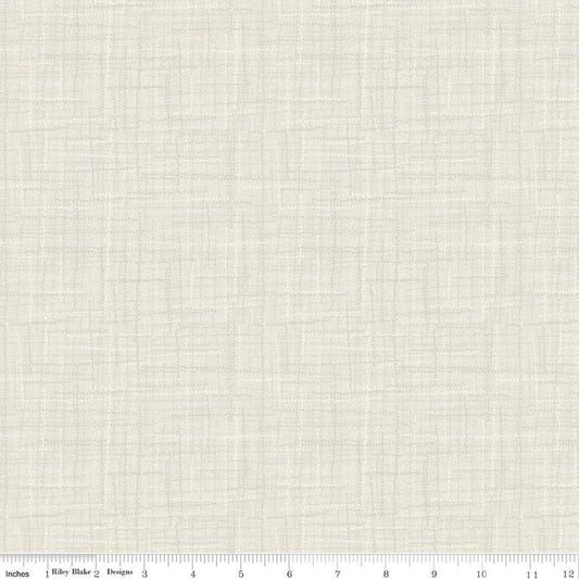 Grasscloth Cottons- Pearl: Sold By The 1/2 Yard- Cut Continuously