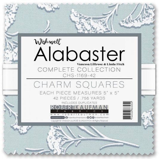 Wishwell Alabaster 5" Charm Square 42 Pc