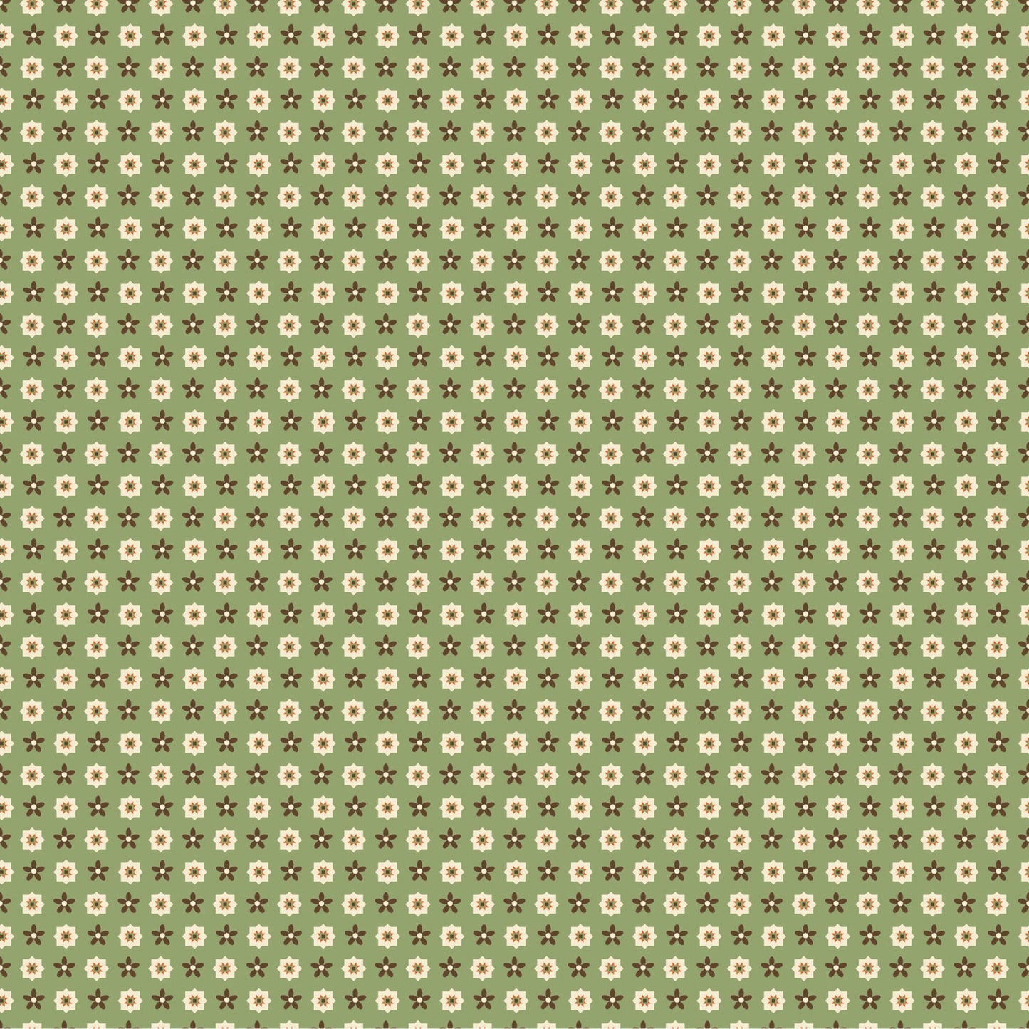 Coneflower Corral- Olive Bandana: Sold by the 1/2 yard.