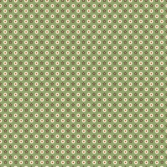 Coneflower Corral- Olive Bandana: Sold by the 1/2 yard.
