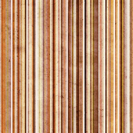 Homesteading- Rust Stripe: Sold by the 1/2 yard