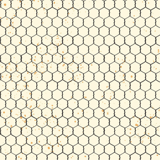 Homesteading- Cream Chicken Wire: Sold by the 1/2 yard