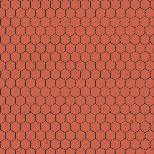 Homesteading- Rust Chicken Wire: Sold by the 1/2 yard
