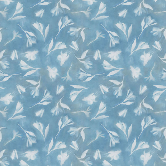 Naturescape- Sky Alstroemeria: Sold by the 1/2 yard