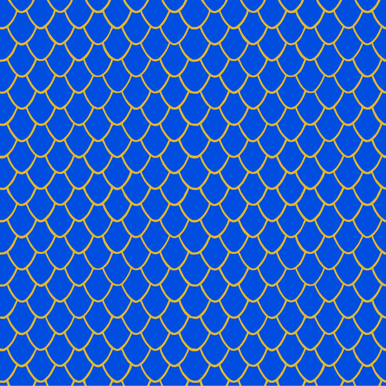 Oceania- Blue Scales Metallic: Sold by the 1/2 yard.
