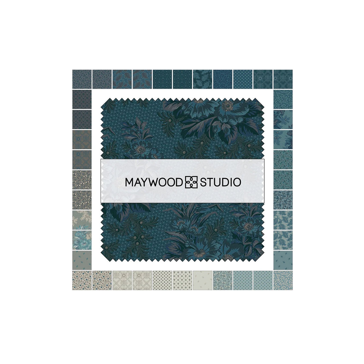 Midnight Bloom- 5" Charm Pack; 42pc