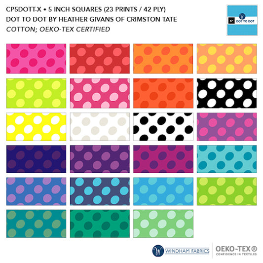 Dot to Dot- 42 Piece 5" Squares