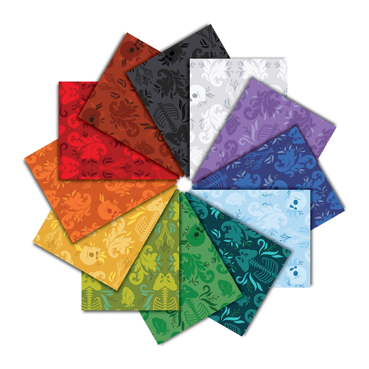Damask Fatale Redeux Fat Quarter Bundle: 12pc