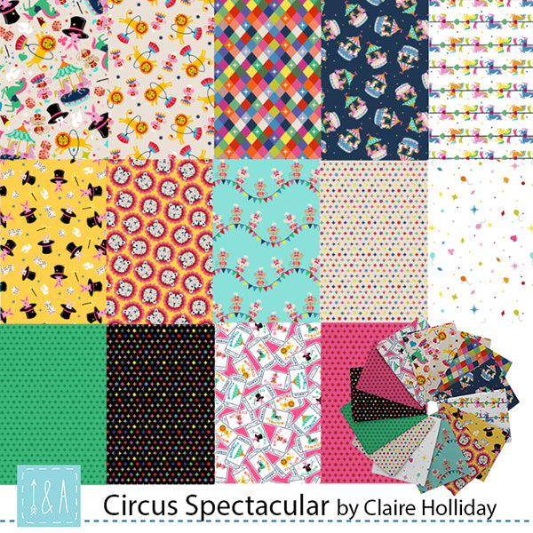Circus Spectacular- Fat Quarter Bundle: 14pc