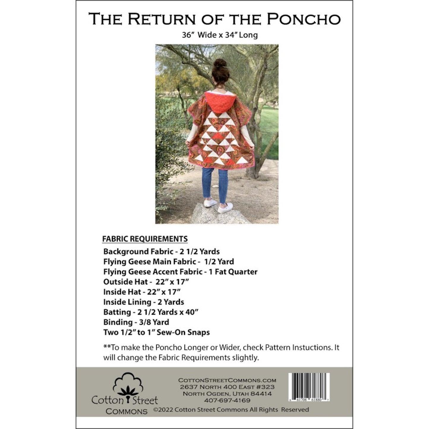 The Return of the Poncho Pattern