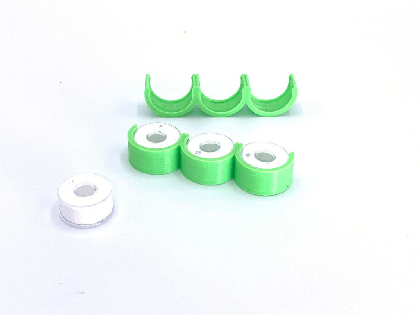 Class 15 Bobbin Clips - Green: 3 pack