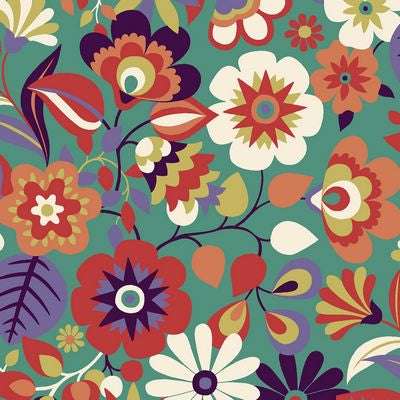 Glade- Floral Large: Sold by the 1/2 yard