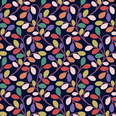 Glade- Vine Dark: Sold by the 1/2 yard