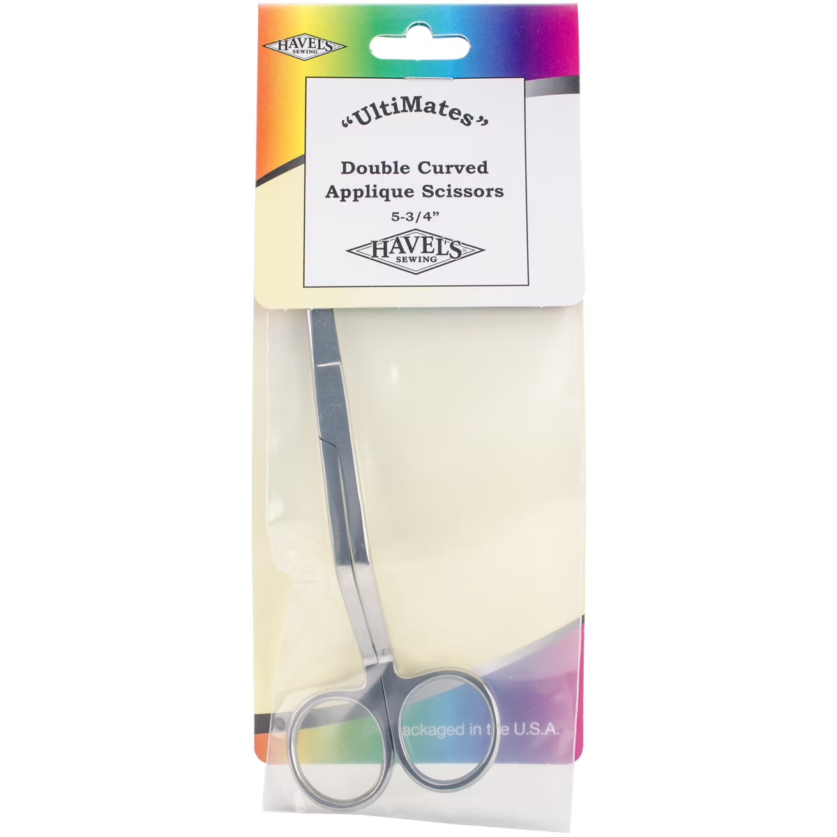 Double Curved Applique Scissors: 5 3/4in