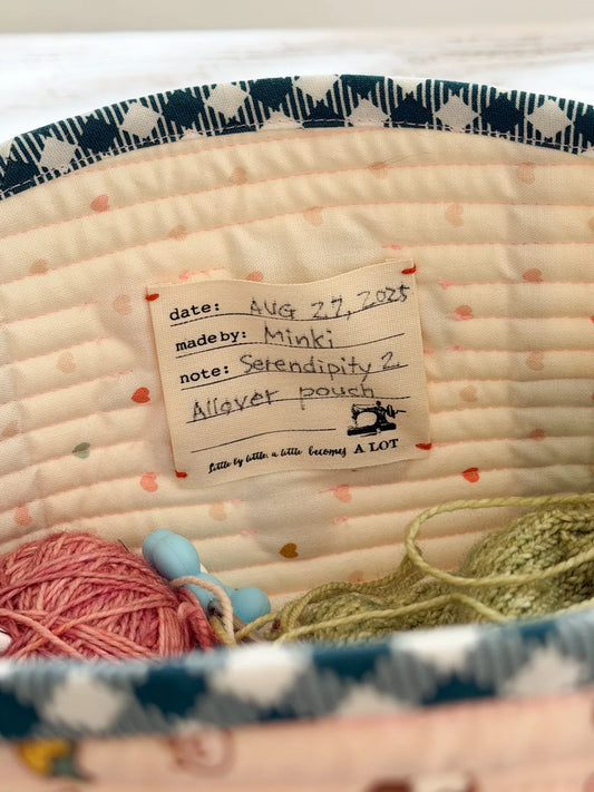 Note Cotton Quilt Labels- 8pk