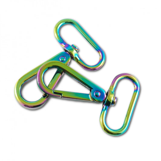 Flat Swivel Snap Hooks (2pk) 1- 1/4in- Rainbow