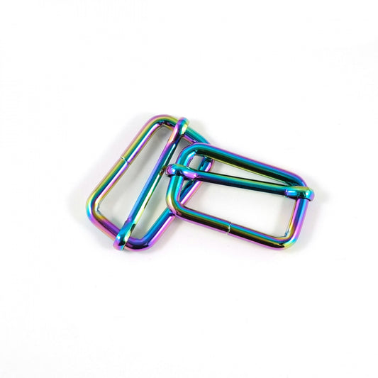 Adjustable Strap Sliders for 1-1/4in Straps Iridescent: 2pk