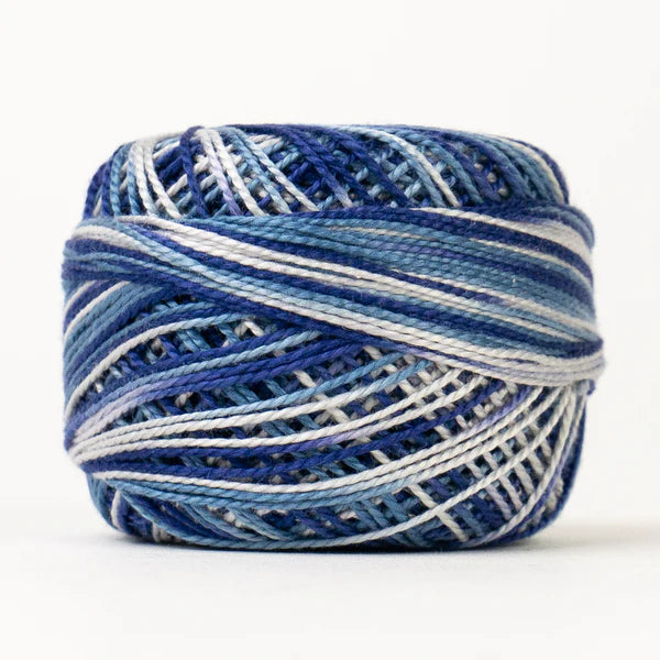 Wonderfil Eleganza Perle Cotton Thread EZM1040 Blizzard Variegated