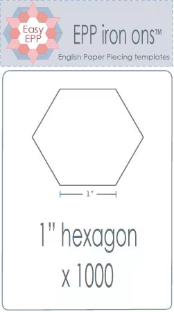 Bulk Pack 1in. Iron On Hexies: 1000 pc