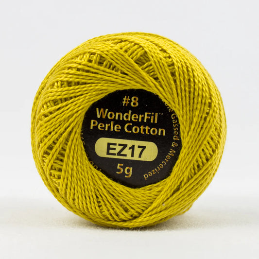 Wonderfil Eleganza Perle Cotton Thread- Brass Trumpet