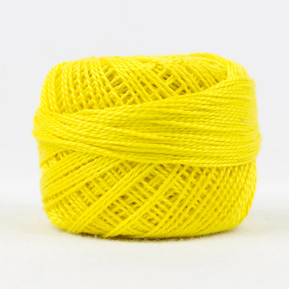 Wonderfil Eleganza Perle Cotton Thread- Lemon Peel