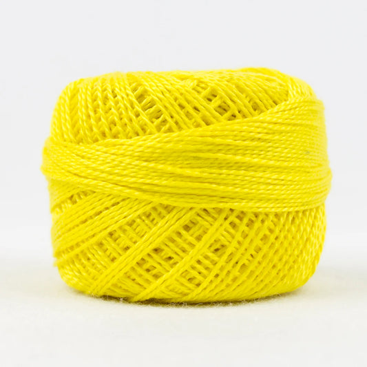 Wonderfil Eleganza Perle Cotton Thread- Lemon Peel