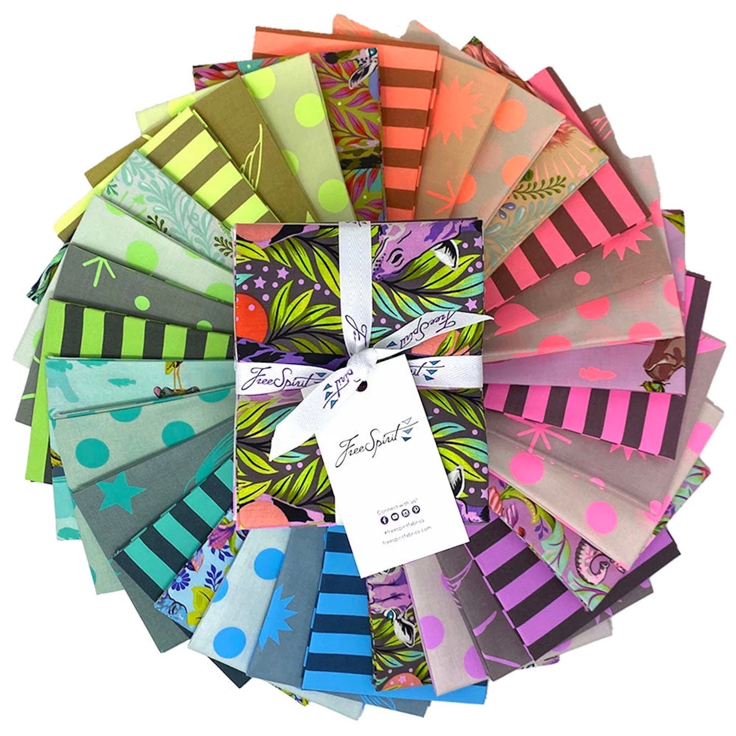 Everglow and Neon True Colors Fat Quarter Bundle- Tula Pink